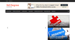 Desktop Screenshot of nddegree.com